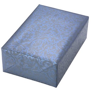 JUNG SCHÖNER VERPACKEN Geschenkpapier Brokat grau, 20,0 m