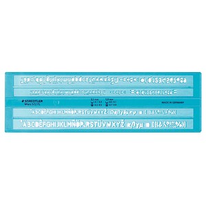 STAEDTLER Schriftschablone Mars® 572 FL  blau