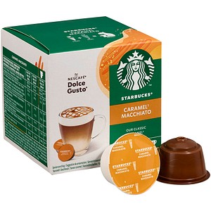 NESCAFÉ DOLCE GUSTO® STARBUCKS® Caramel Macchiato Our Classic Kaffeekapseln, mild, 6 Portionen