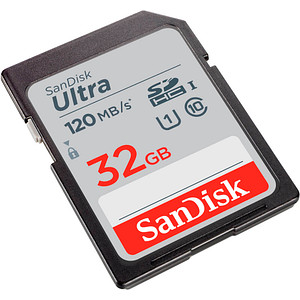 SanDisk Speicherkarte SDHC-Card Ultra, 32 GB, 1 St.