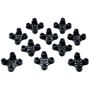 miltex Scrub Verbindungselemente für Fußmatten schwarz, 10 St.