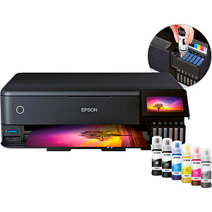 AKTION: EPSON EcoTank ET-8550 3 in 1 Tintenstrahl-Multifunktionsdrucker schwarz mit 80 Euro CashBack