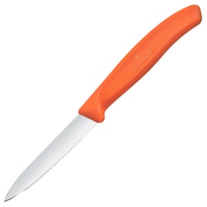 VICTORINOX Küchenmesser Swiss Classic silber, orange, Klinge: 8,0 cm, 1 St.