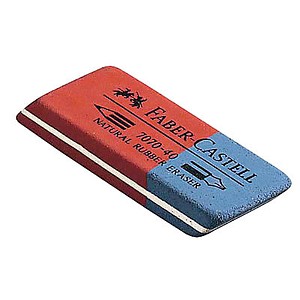 FABER-CASTELL Radiergummi rot, blau, 1 St.