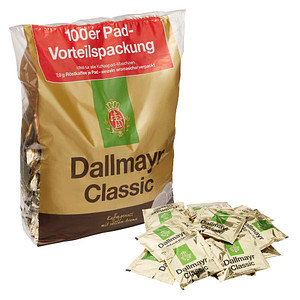 Dallmayr Classic Kaffeepads, Arabica- und Robustabohnen 100 Pads