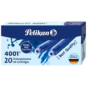 Pelikan 4001® Tintenpatronen für Füller königsblau 20 St.