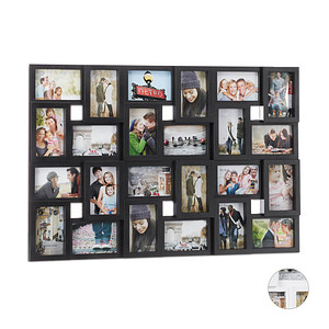 relaxdays  Collage-Bilderrahmen schwarz 86,0 x 57,0 cm, 1 St.