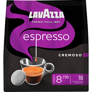 LAVAZZA Espresso Cremoso Kaffeepads, Arabica- und Robustabohnen 125,0 g