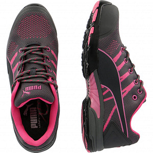 PUMA® Damen S1 Sicherheitsschuhe 'CELERITY KNIT PINK' MISS SAFETY grau Größe 36
