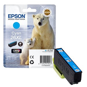 EPSON 26 XL / T2632 XL (Eisbär) cyan Druckerpatrone