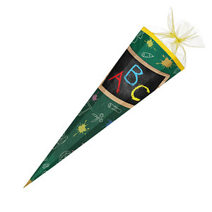 Nestler Tradition in Emotion Schultüte ABC 85,0 cm grün