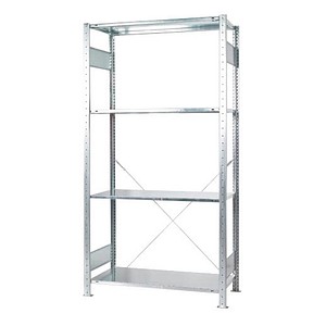 SCHULTE Schwerlastregal MULTIplus 150 Green 12750-4-CO2 silber 100,0 x 50,0 x 200,0 cm