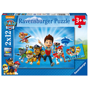 Ravensburger Paw Patrol Ryder und die PAW Patrol Puzzle, 2 x 12 Teile