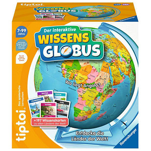 Ravensburger tiptoi Spiel - Der interaktive Wissens-Globus Lernspielzeug, 1 St.