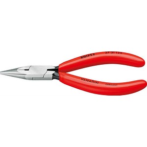 KNIPEX Feinmechanikerzange 37 31 125 poliert, flach-runde Backen 12,5 cm