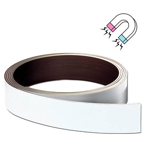 FRANKEN Magnetband selbstklebend weiß 2,0 cm x 10,0 m