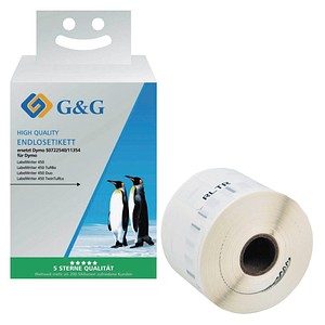 G&G Etikettenrollen für Etikettendrucker ersetzt DYMO 11354/S0722540  weiß, 32,0 x 57,0 mm, 1 x 1000 Etiketten