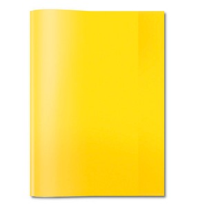HERMA Heftumschlag transparent gelb Kunststoff DIN A5