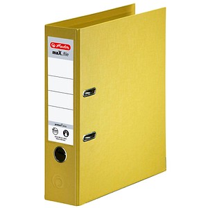 herlitz maX.file protect plus Ordner gelb Kunststoff 8,0 cm DIN A4, 1 St.