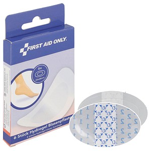 FIRST AID ONLY® Blasenpflaster P-10070 transparent 6,8 x 4,3 cm, 6 St.
