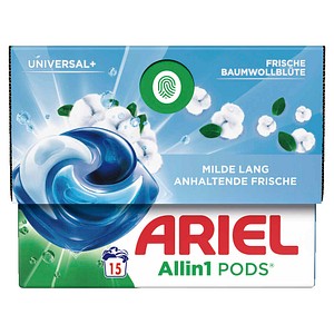 ARIEL UNIVERSAL+ Allin1 PODS Frische Baumwollblüte Waschmittel Caps, 15 St.