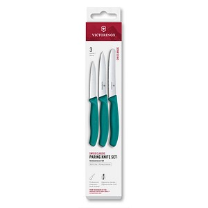 VICTORINOX Küchenmesser Swiss Classic silber, grün, 1 Set