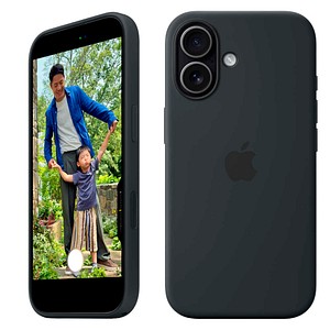 Apple Silikon Case mit MagSafe Handy-Cover für Apple iPhone 17 schwarz