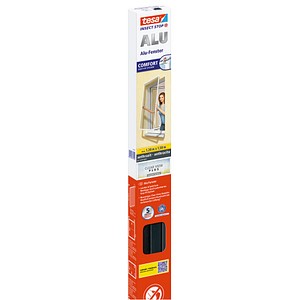 tesa Fliegengitter Insect Stop Alu Comfort anthrazit 1,2 x 1,5 m