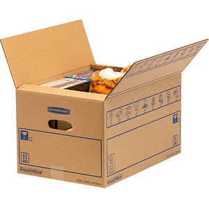 Bankers Box Umzugskartons SmoothMove Standard 47,5 x 32,5 x 27,0 cm, 10 St.