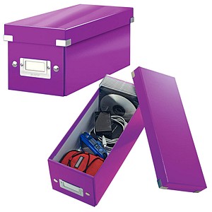AKTION: LEITZ CD-/DVD-Box Click & Store violett, 1 St. mit Prämie nach Registrierung