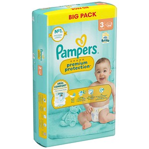 Pampers® Windeln premium protection™ BIG PACK Größe Gr.3 (6-10 kg) für Babys und Kleinkinder, 64 St.