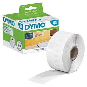 DYMO Etikettenrolle für Etikettendrucker S0722410 transparent, 36,0 x 89,0 mm, 1 x 260 Etiketten