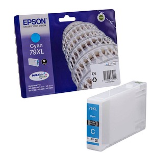 EPSON 79XL / T7902XL (Turm von Pisa) cyan Druckerpatrone