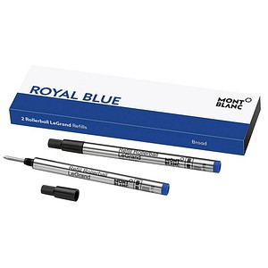 MONTBLANC LeGrand B Royal Blue Tintenrollerminen königsblau 1,4 mm 2 St.