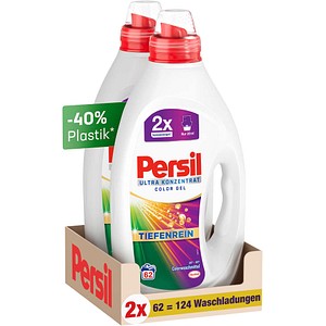 Persil ULTRA KONZENTRAT COLOR GEL TIEFENREIN Waschmittel Gel, 2x 1,24 l