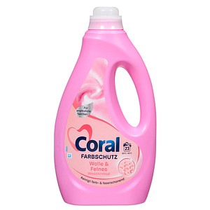 Coral FARBSCHUTZ Wolle & Feines Waschmittel flüssig, 1,15 l