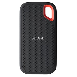 SanDisk Extreme Portable SSD V2 4 TB externe SSD-Festplatte schwarz, orange