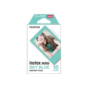 FUJIFILM instax mini Sofortbildkamera-Film Sky Blue, 10 St.