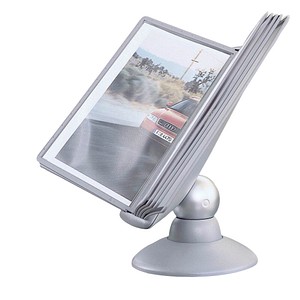 DURABLE Sichttafelsystem SHERPA motion komplett 558737 DIN A4 grau mit 10 St. Sichttafeln, 1 St.