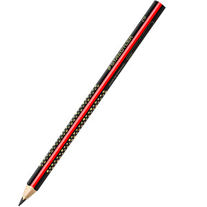 STAEDTLER Noris Jumbo 1285 Schreiblernstift Bleistift 2B schwarz/rot, 1 St.