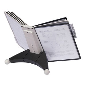 DURABLE Sichttafelsystem SHERPA 10 komplett 563222 DIN A4 farbsortiert mit 10 St. Sichttafeln, 1 St.
