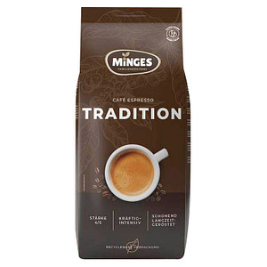 MINGES ESPRESSO TRADITION 1932 Espressobohnen, Arabica- und Robustabohnen kräftig, 1,0 kg