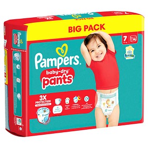 Pampers® Windeln baby-dry™ BIG PACK  Größe Gr.7 (15+ kg) für Kids und Teens , 38 St.