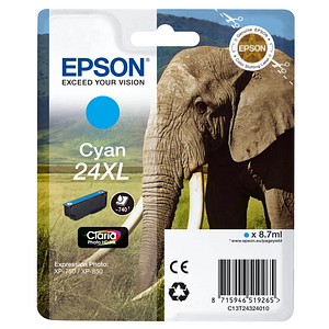 EPSON 24XL / T2432XL (Elefant) cyan Druckerpatrone