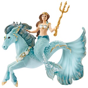 Schleich® Bayala 70594 Meerjungfrau-Eyela auf Unterwasserpferd Spielfiguren-Set