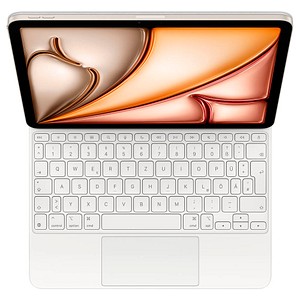 Apple Magic Keyboard Tablet-Tastatur weiß geeignet für Apple iPad Air 4. Gen (2020), Apple iPad Air 5. Gen (2022), Apple iPad Air 11' (M2), Apple iPad Air 11' (M3)