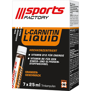 sports FACTORY Nahrungsergänzungsmittel L-Carnitin 7x 25,0 ml