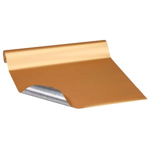 JUNG SCHÖNER VERPACKEN Geschenkpapier Vollton Uni gold, 20,0 m