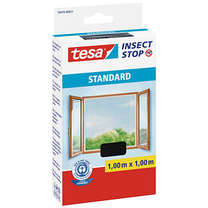 tesa Fliegengitter Insect Stop Standard anthrazit 1,0 x 1,0 m
