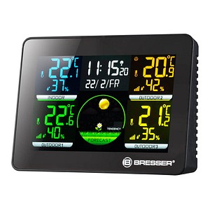 BRESSER® Quadro NLX Wetterstation schwarz